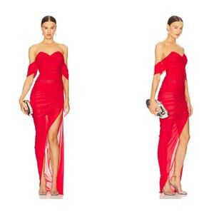 Nookie DITA MESH GOWN red